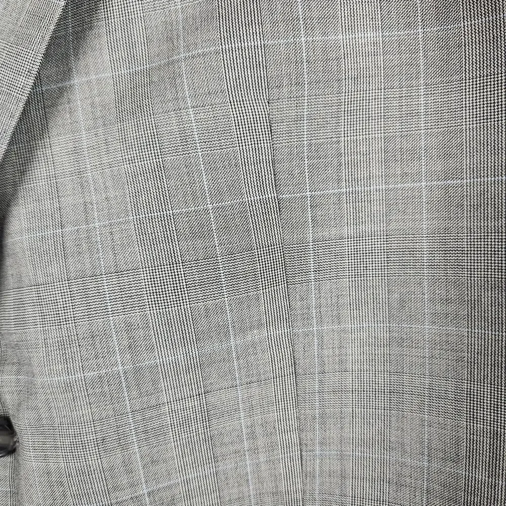 Lauren Ralph Lauren Blazer Mens 42L Gray Glen Plaid Slim Fit Wool Sport Coat